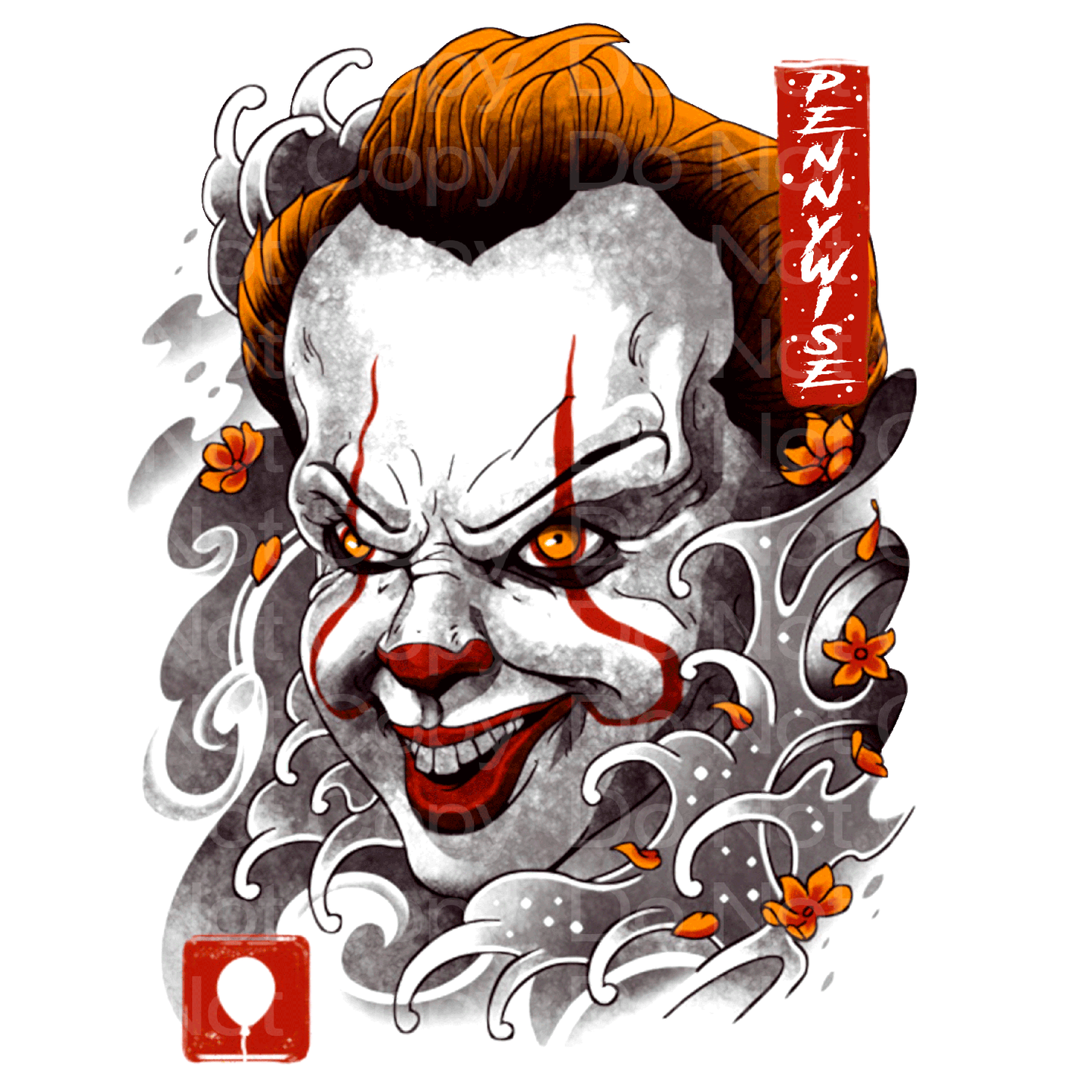 Halloween Horror Pennywise Transfer Film 1052