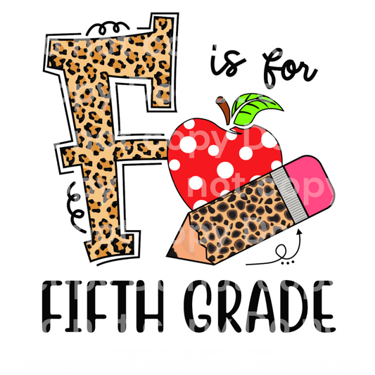 F is for Fifth Grade Transfer Film 2179