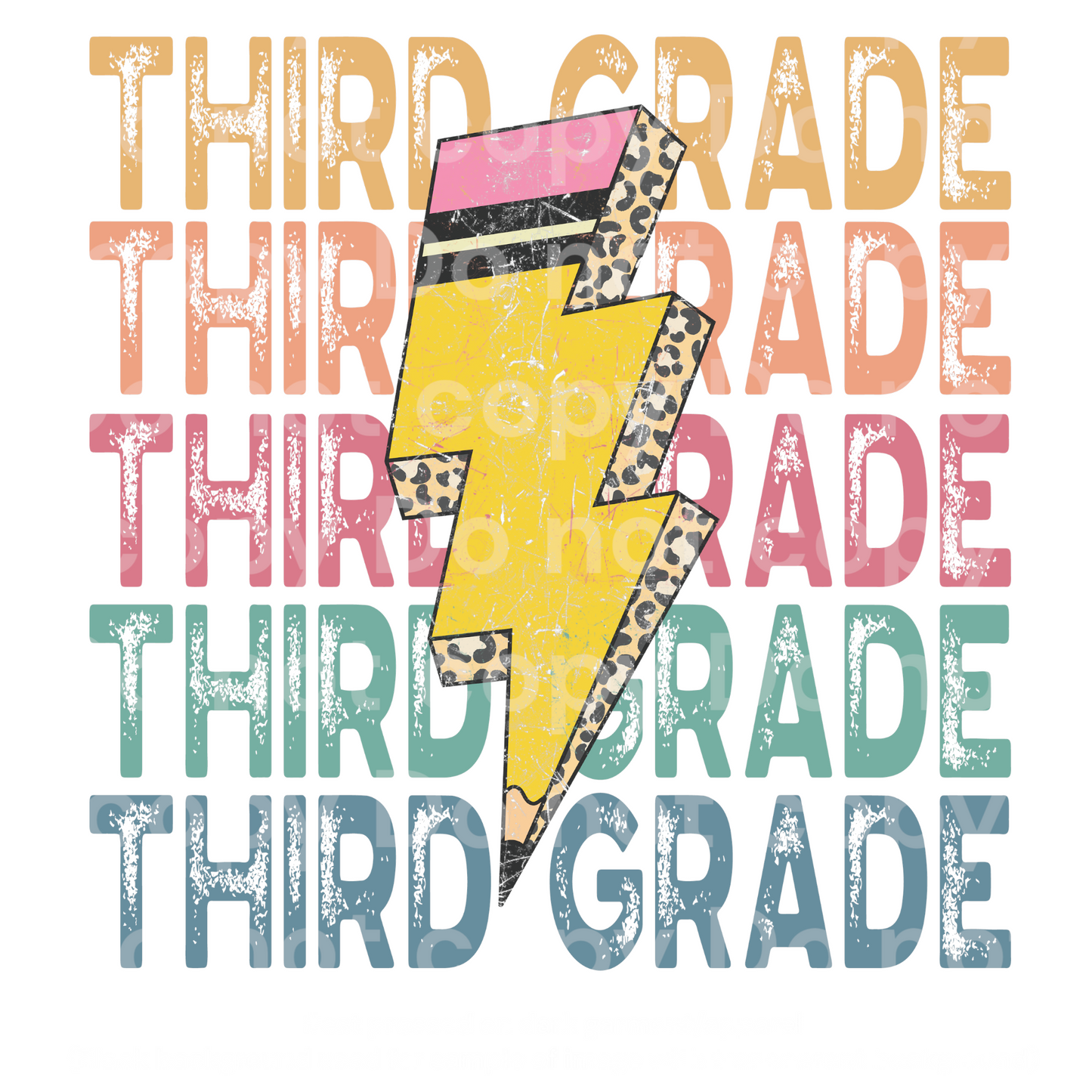 Third Grade Lightning Pencil Transfer Film 2246