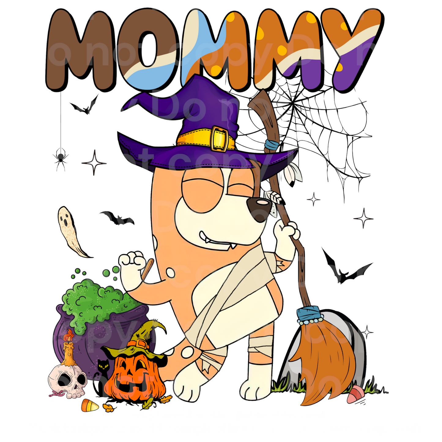 Halloween Blue Mommy Transfer Film 1139