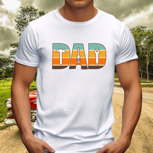 Tools Dad Adult Cotton T-shirt