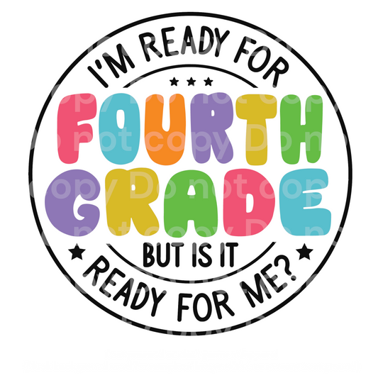 I’m Ready for Fourth Grade Transfer Film 2188