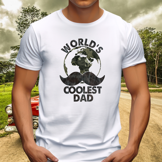 World’s Coolest Dad Adult Cotton T-shirt