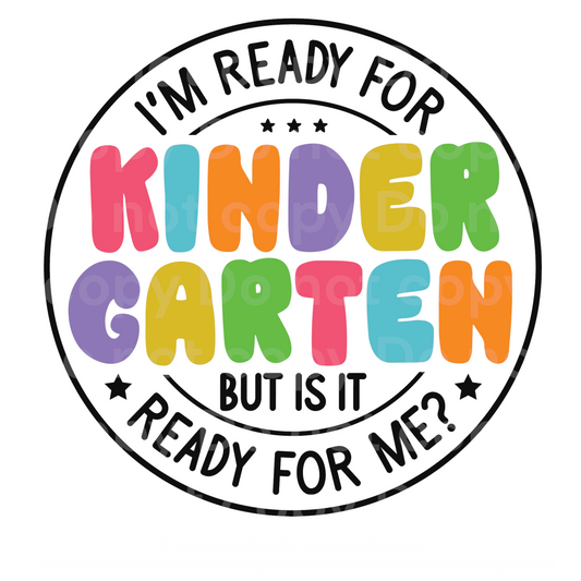 I’m Ready for Kindergarten Transfer Film 2184