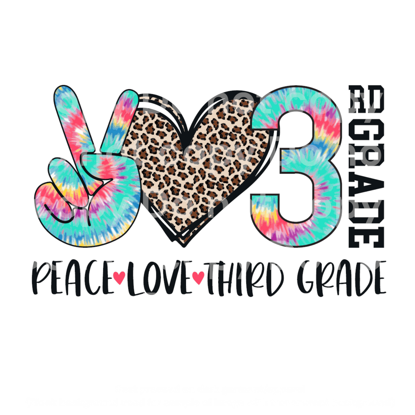 Peace Love Third Grade Transfer Film 2241