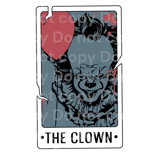 The Clown 2 tarot card Transfer Film 1017