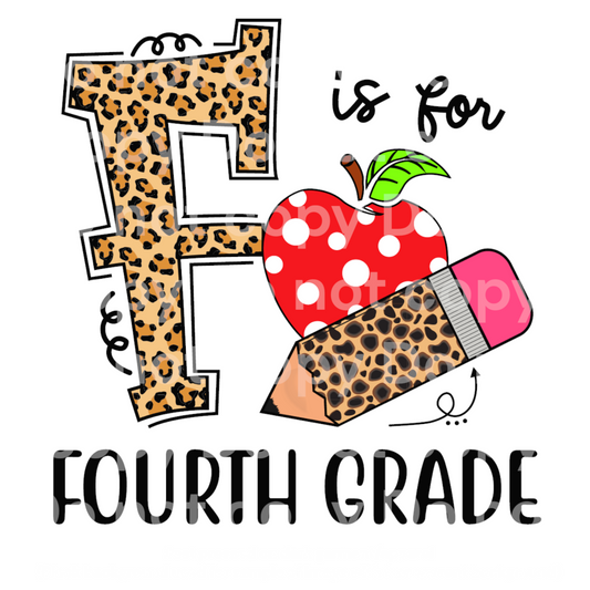 F is for Fourth Grade Transfer Film 2178