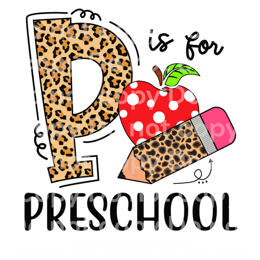 P is for Pre-Preschool Transfer Film 2174