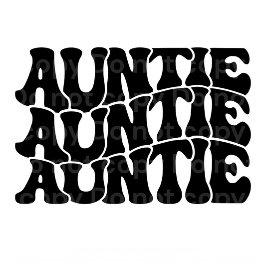 Groovy Letters Auntie Transfer Film 09011