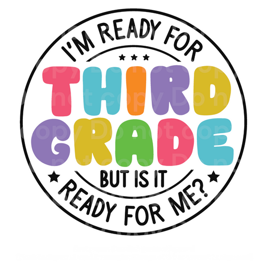 I’m Ready for Third Grade Transfer Film 2187