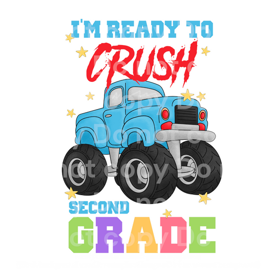 Ready to crush Second Grade Monster Truck Transfer Film 2236