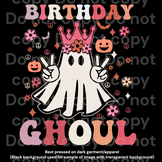 Birthday Ghouls Transfer Film 1125