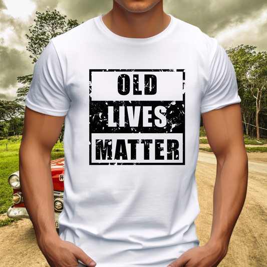 Old Lives Matter Adult Cotton T-shirt