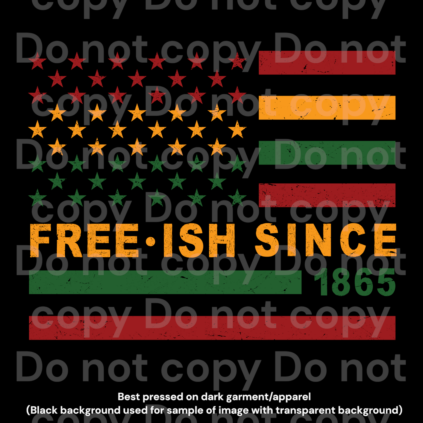 Freeish flag DTF Transfer Film C3042