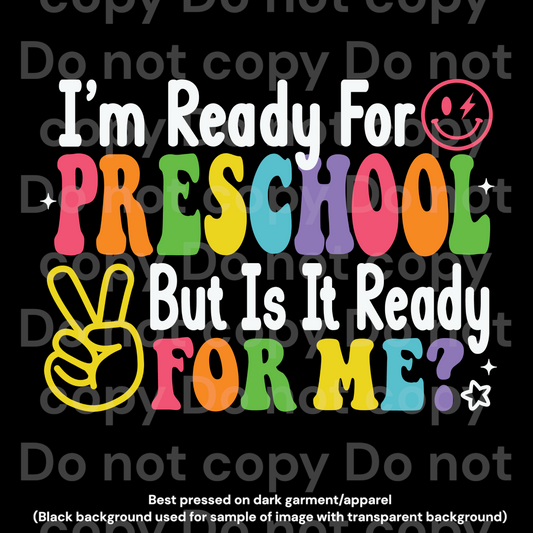I’m Ready for Preschool Transfer Film 2199