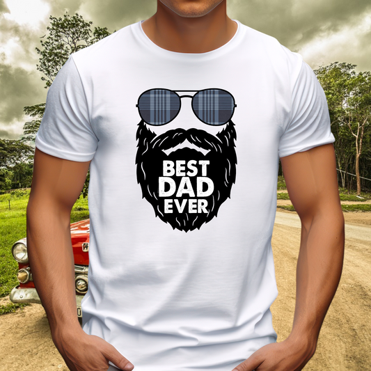 Best Dad Ever Adult Cotton T-shirt