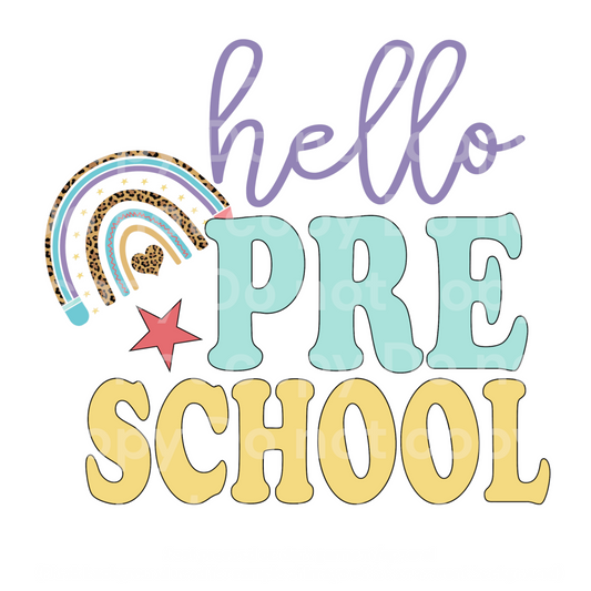 Rainbow hello Pre School Transfer Film 2172