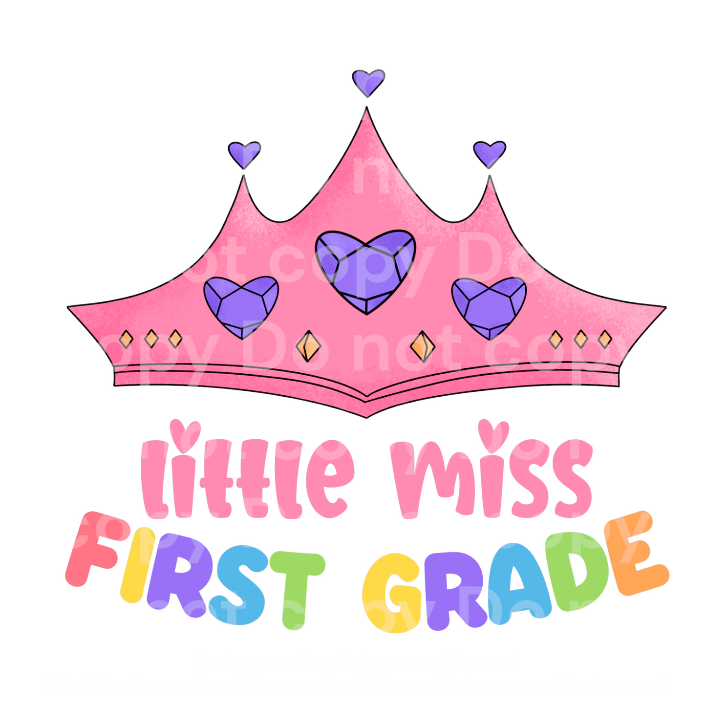 Little Miss First Grade Pencil Transfer Film 2230