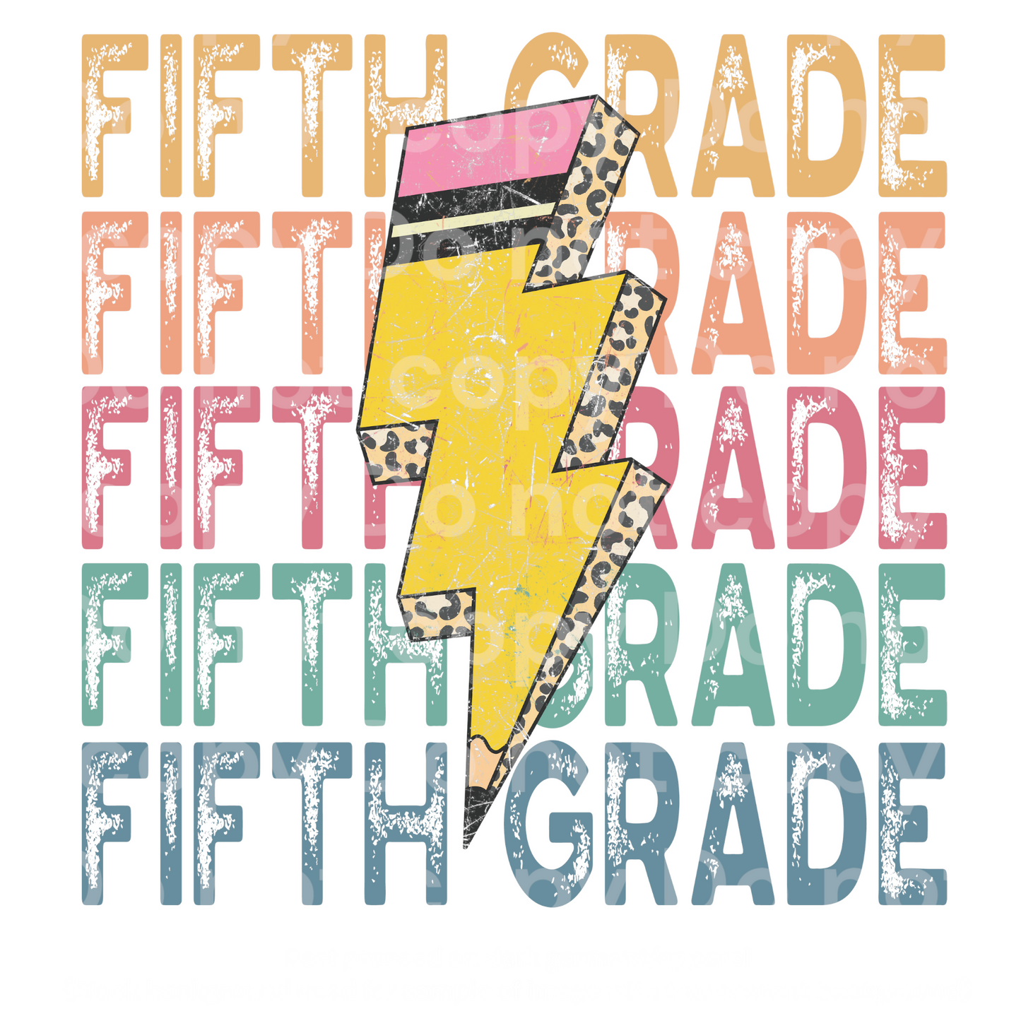 Fifth Grade Lightning Pencil Transfer Film 2248