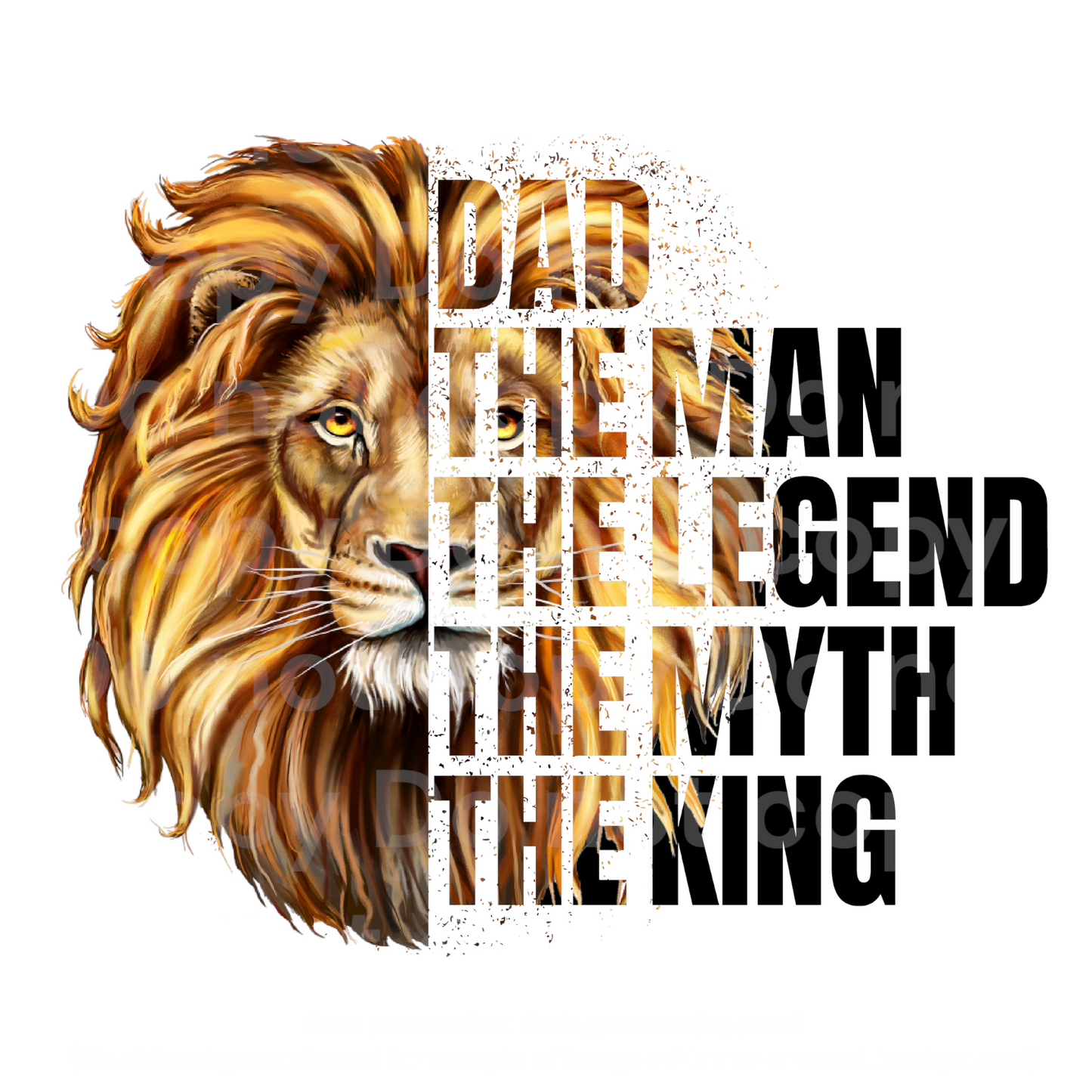 Dad the Man the legend Transfer Film 726