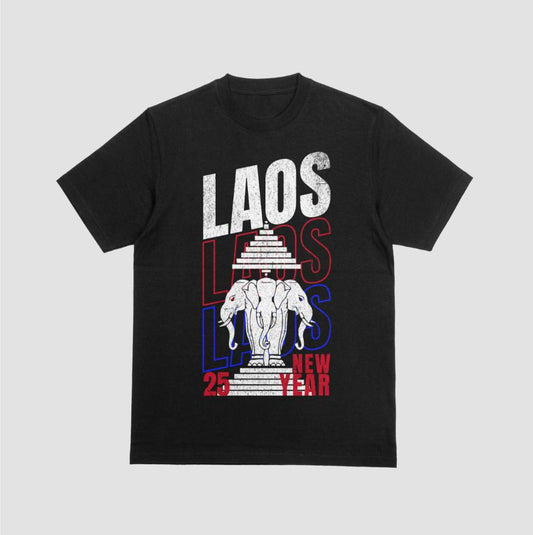Laos New Year Water Festival Adult Cotton T-shirt Style 2