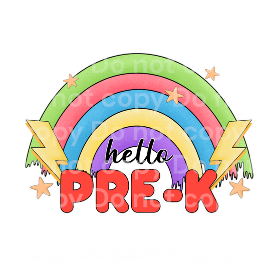 Pre-K Rainbow Transfer Film 2145