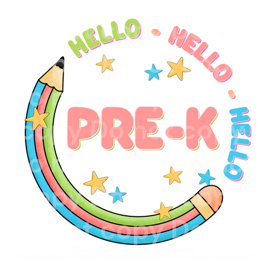 Hello Pre-K Transfer Film 2144