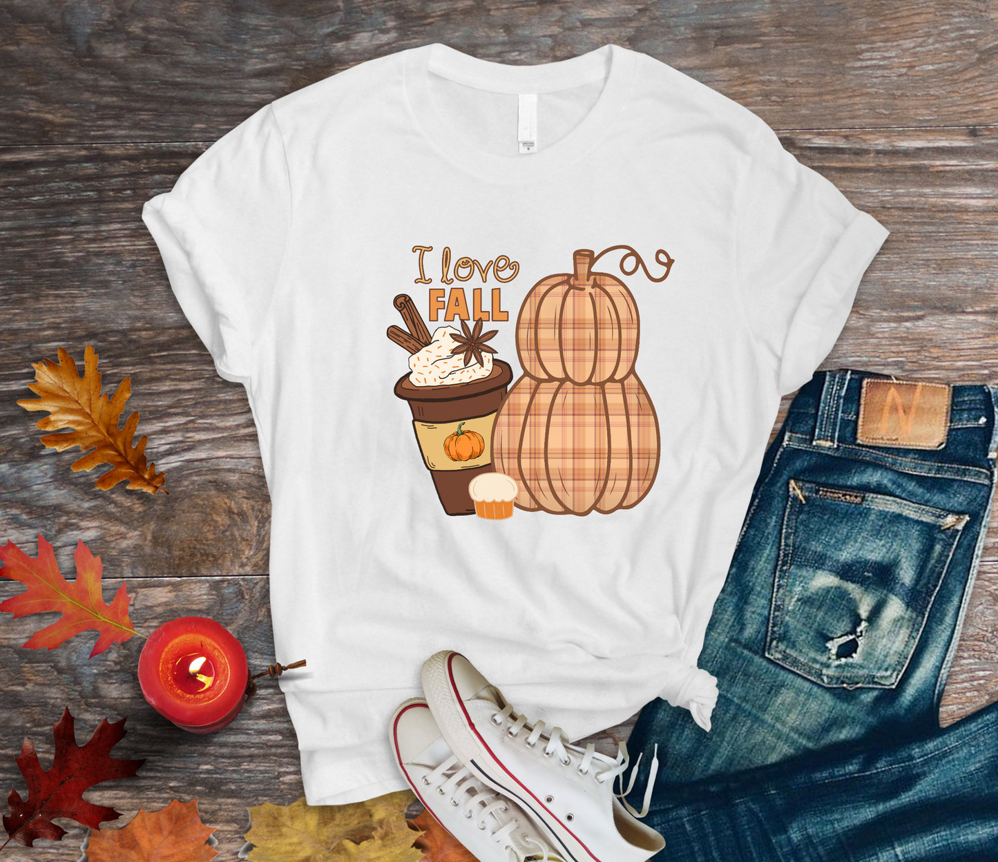 I Love Fall DTF Transfer Film 9094