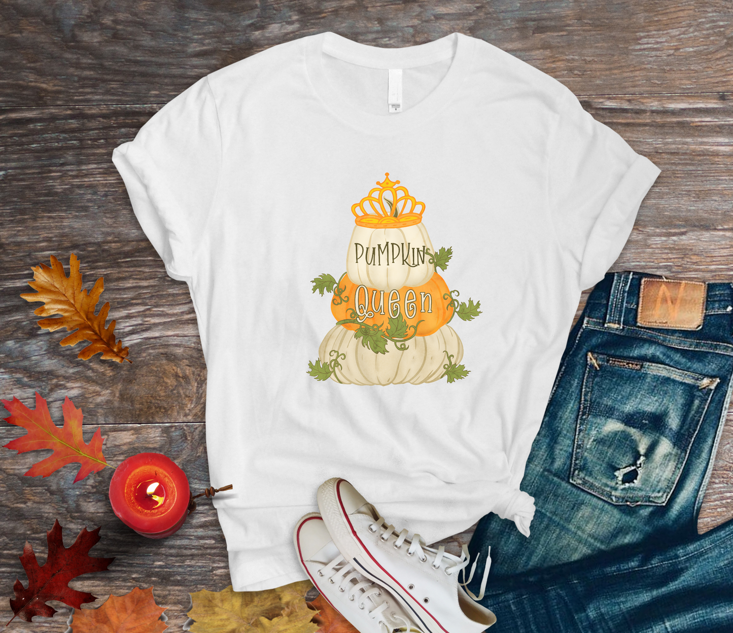 Fall Pumpkin Queen DTF Transfer Film 9090