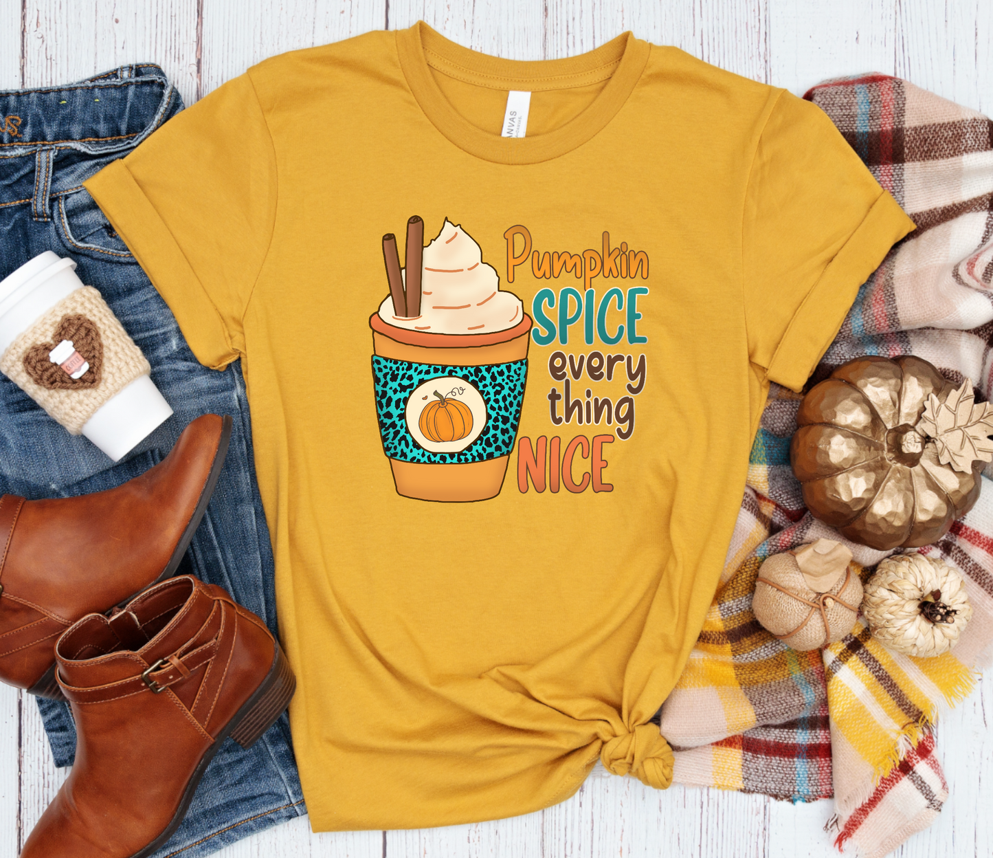 Pumpkin Spice every nice DTF Transfer Film 9109