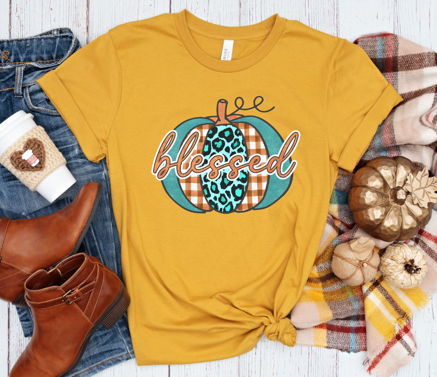 Pumpkin Blessed DTF Transfer Film 9117