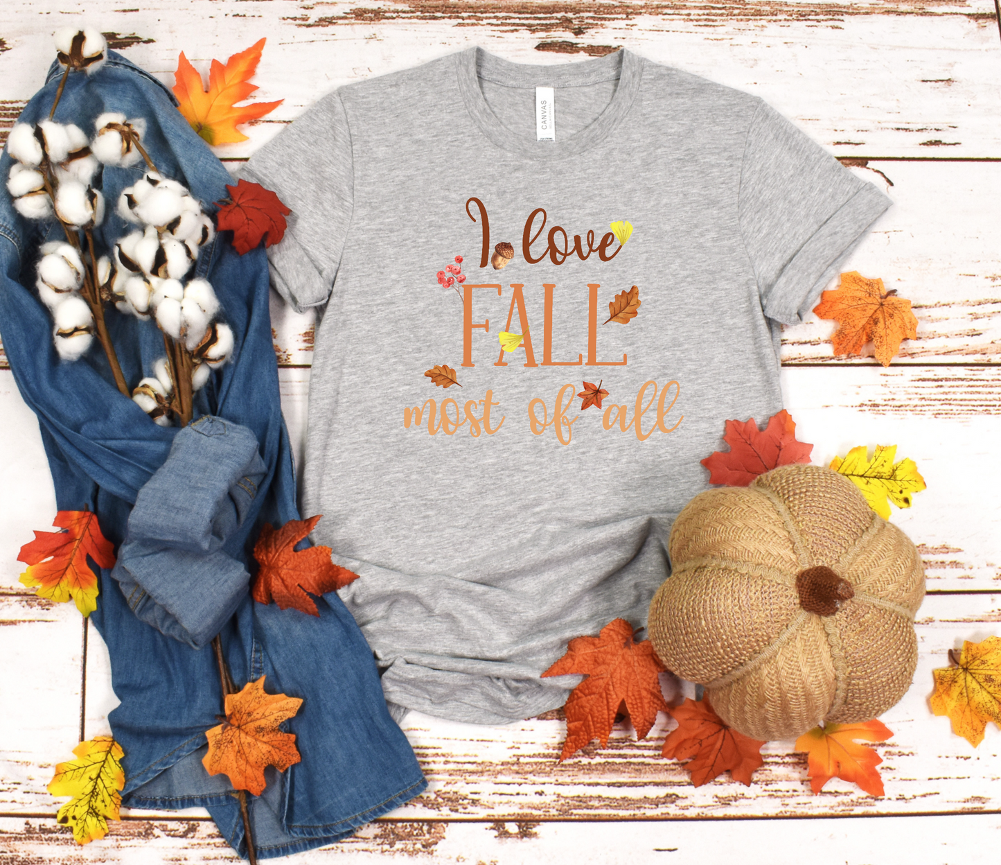 I Love Fall most of all DTF Transfer Film 9101