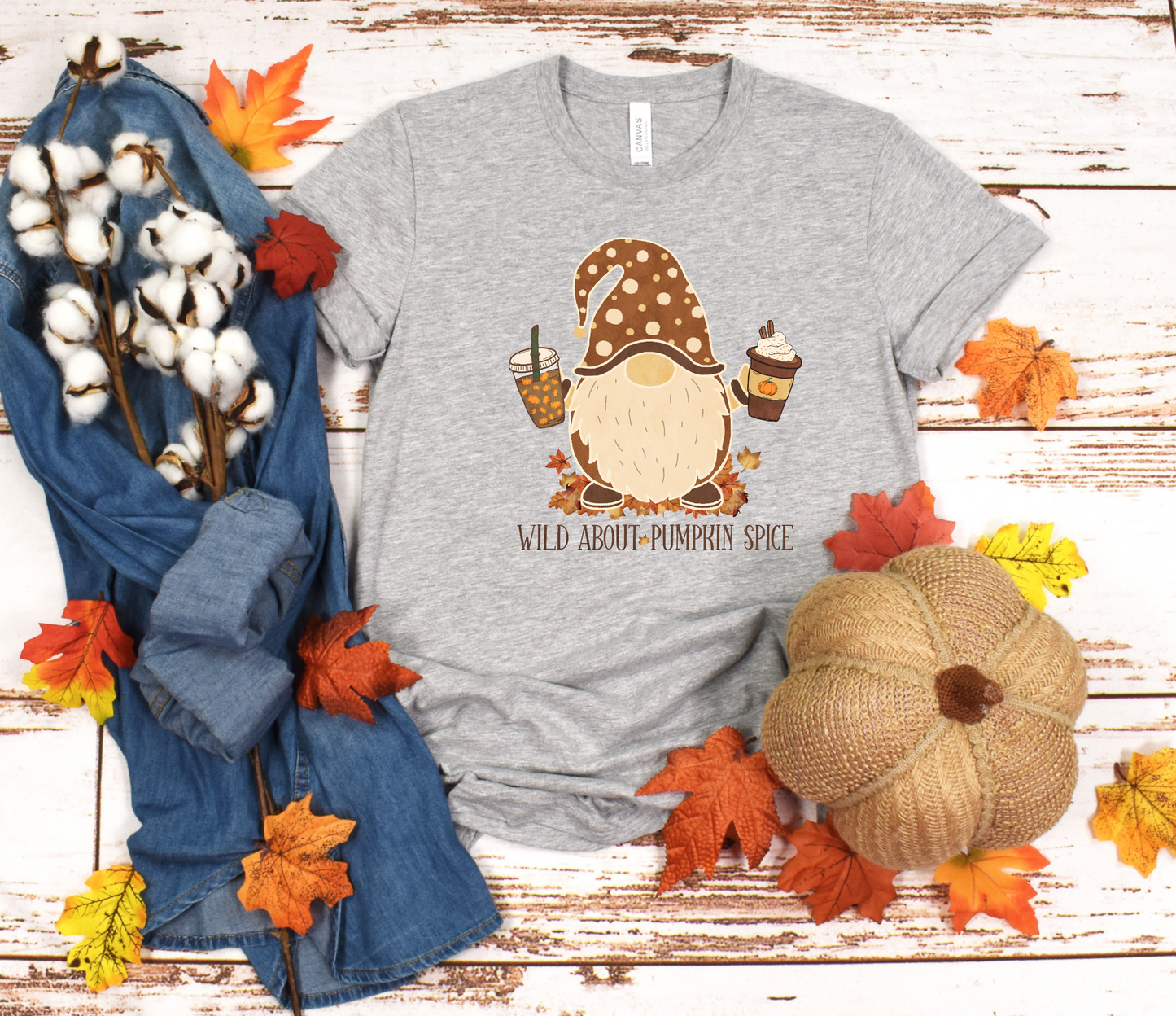 Wild about Pumpkin Spice Gnome DTF Transfer Film 9102