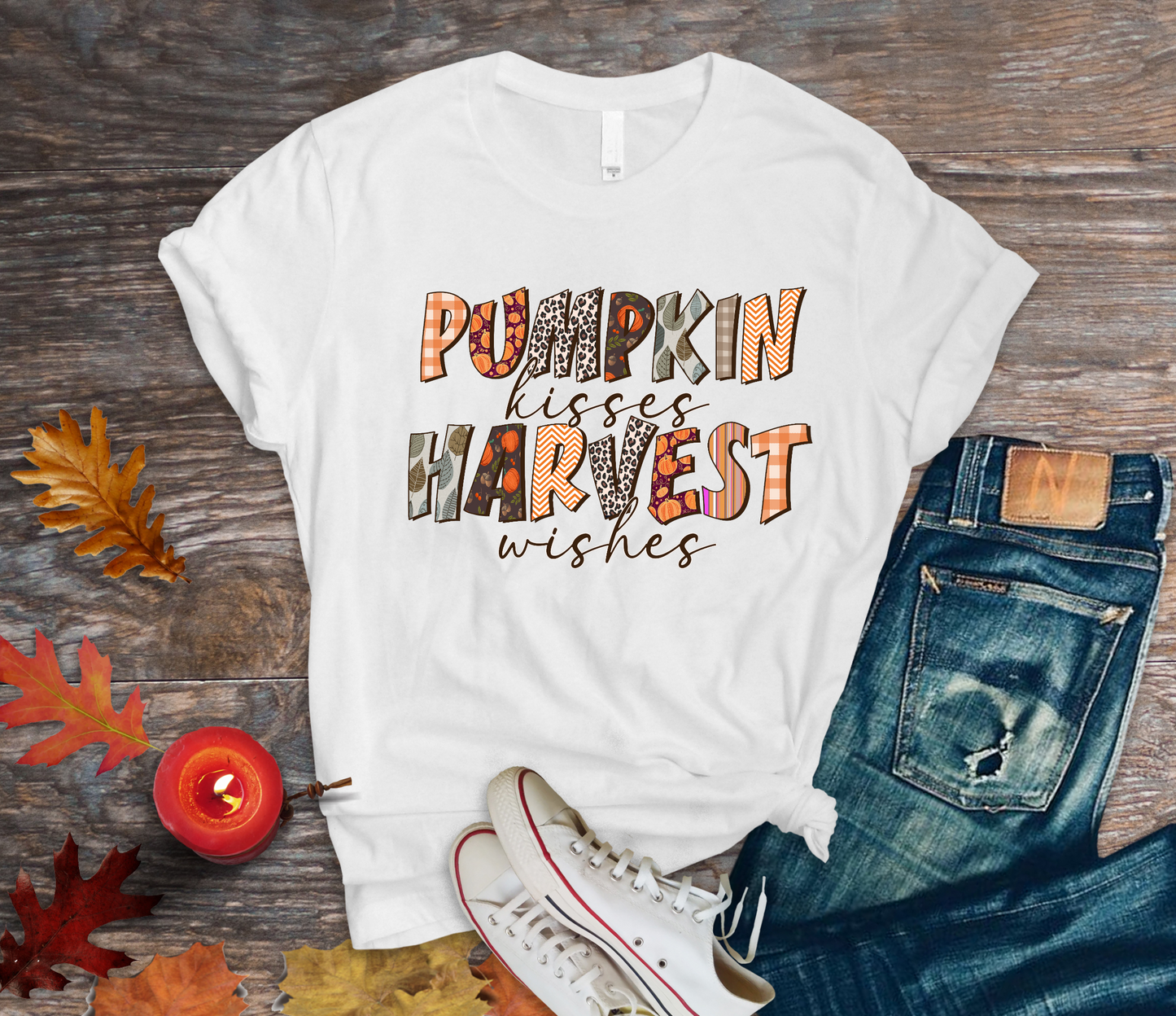 Pumpkin Kisses DTF Transfer Film 9098