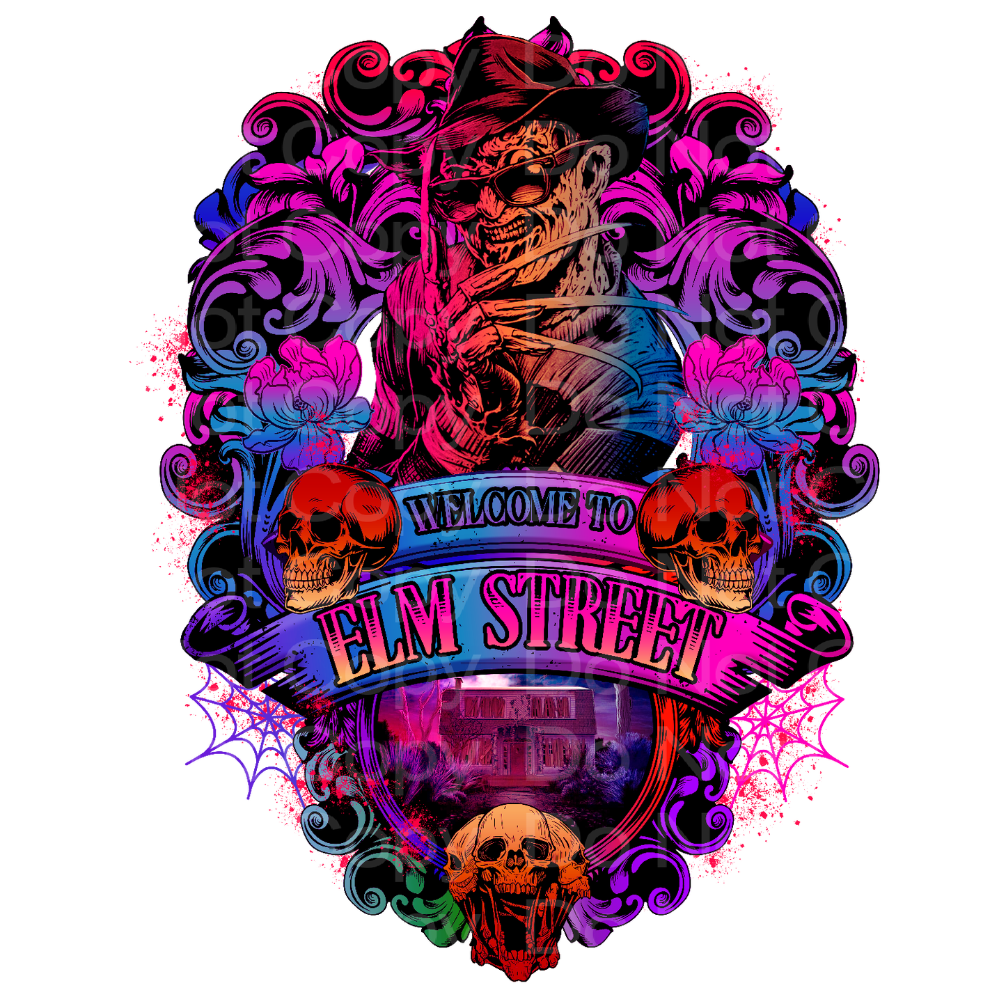 Colorful Elm Street Transfer Film 1069