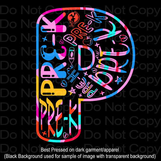 P for Pre-K Transfer Film 2166