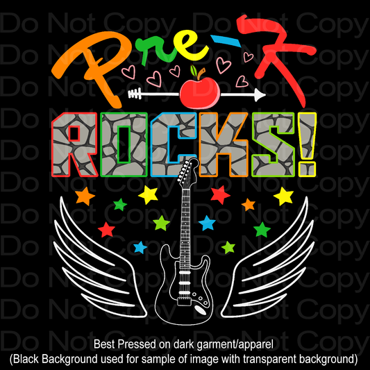 Pre-k Rocks Transfer Film 2171