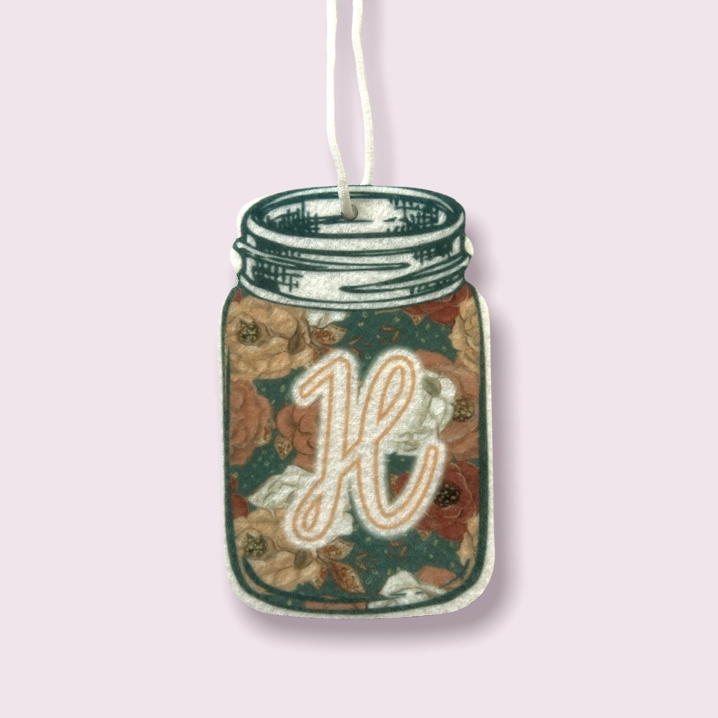 Mason Jar Air Freshener Floral