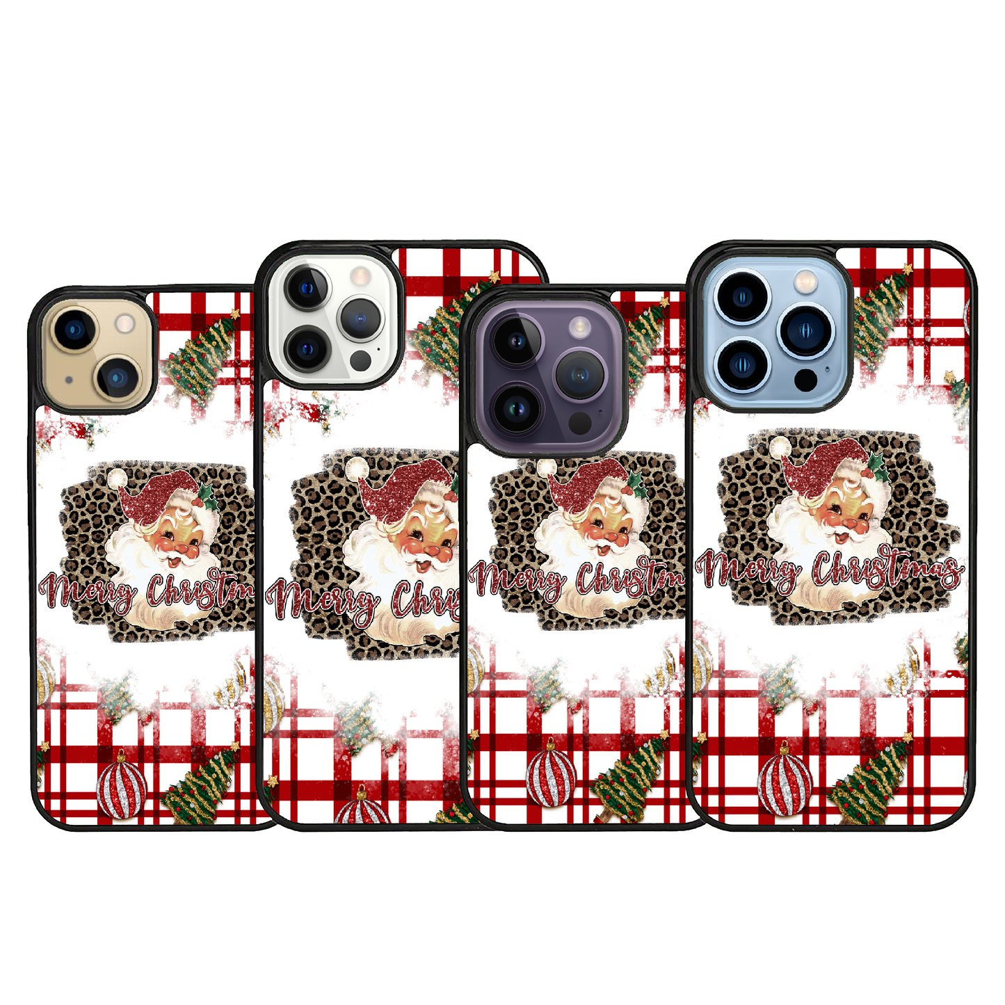 Christmas Leopard Santa iPhone or Galaxy Slim Case