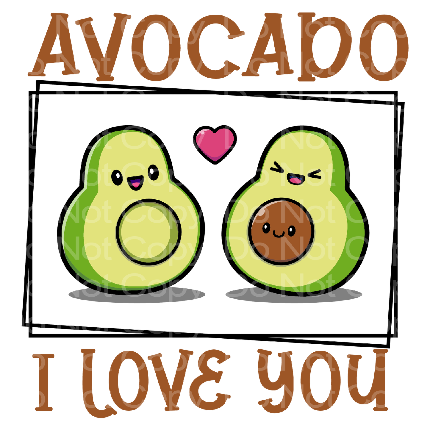 Avocado I Love You Transfer Film 433