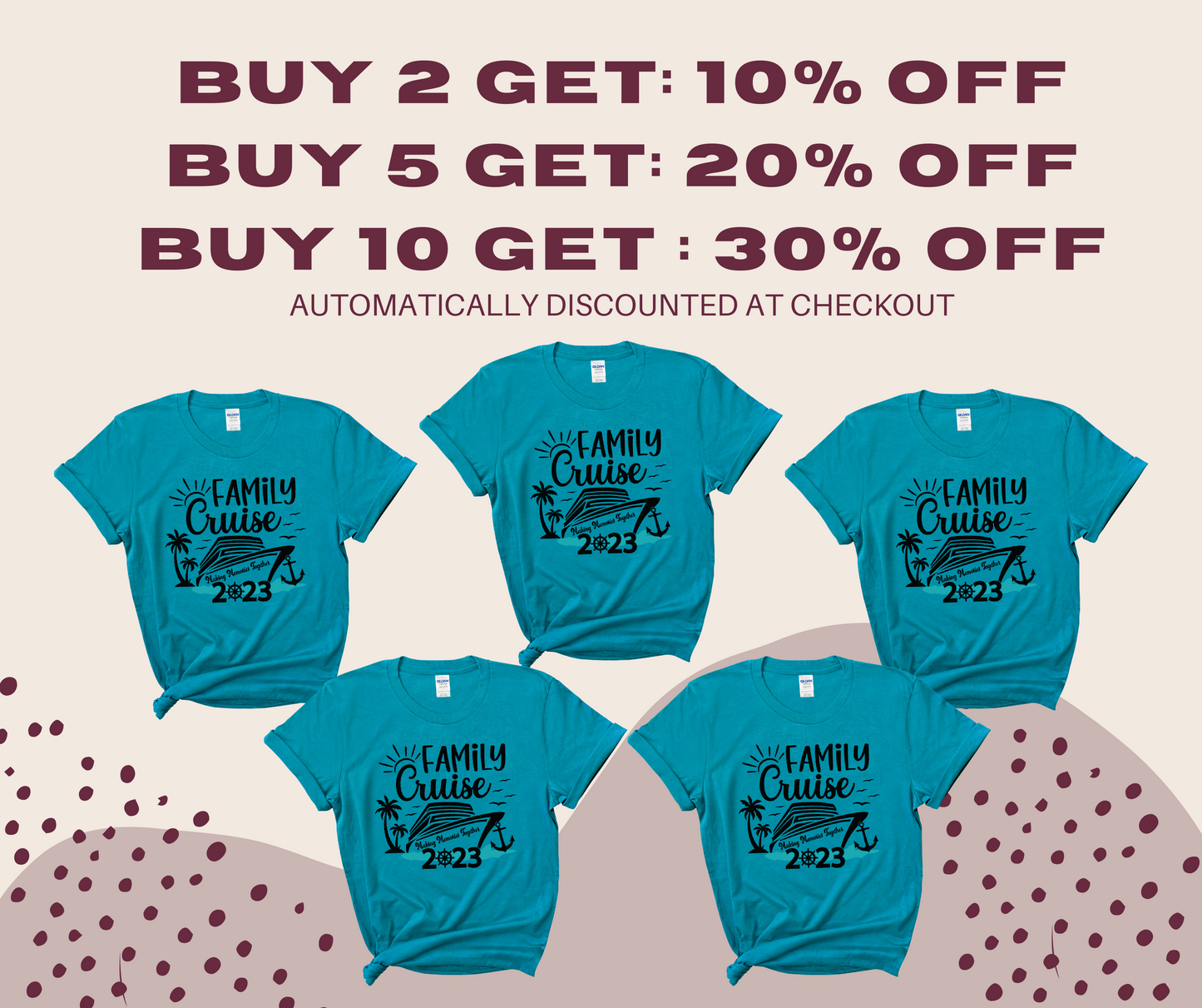 Mardi Gras Couple's Matching Adult Cotton T-shirt