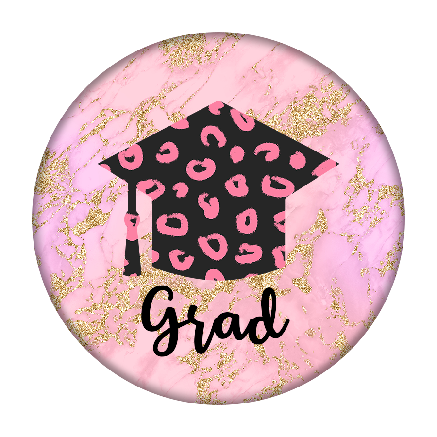 Pink Grad First Car Gift Car Coaster Set