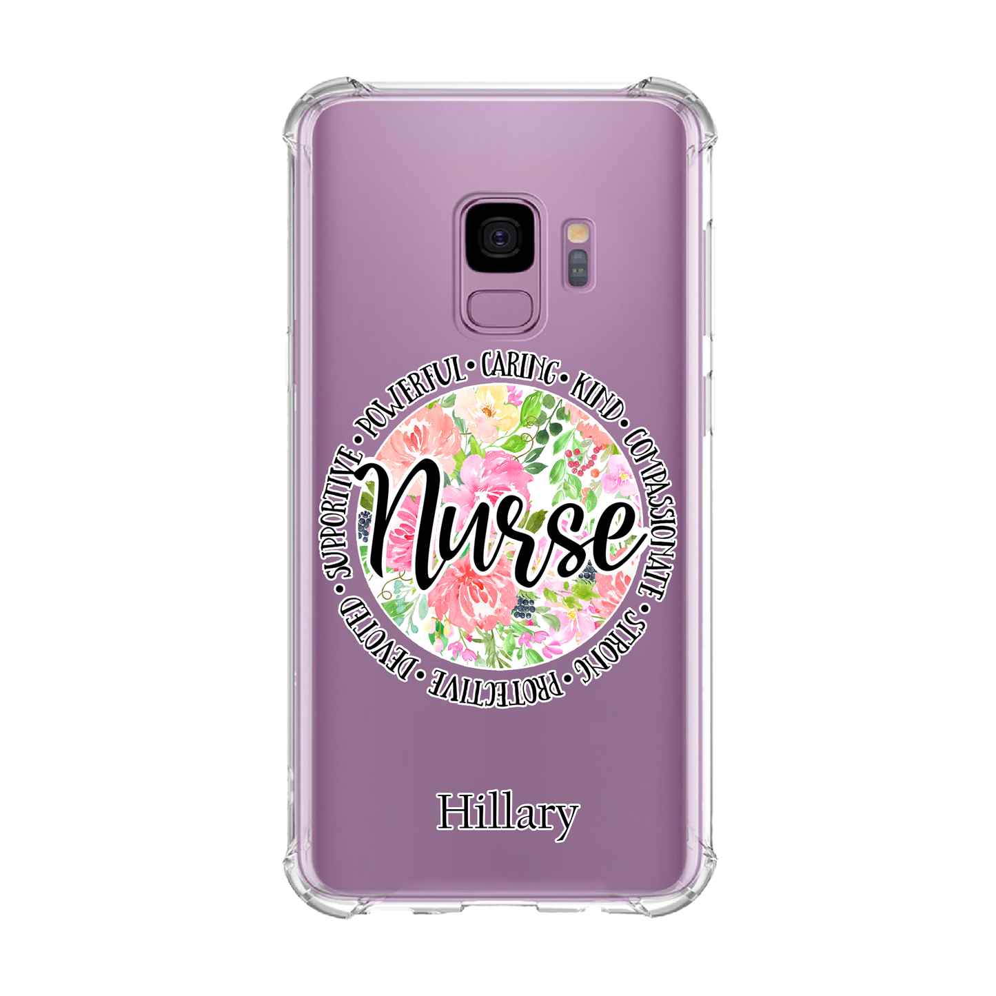 Personalized Nurse Gift with name Clear Bumper Case