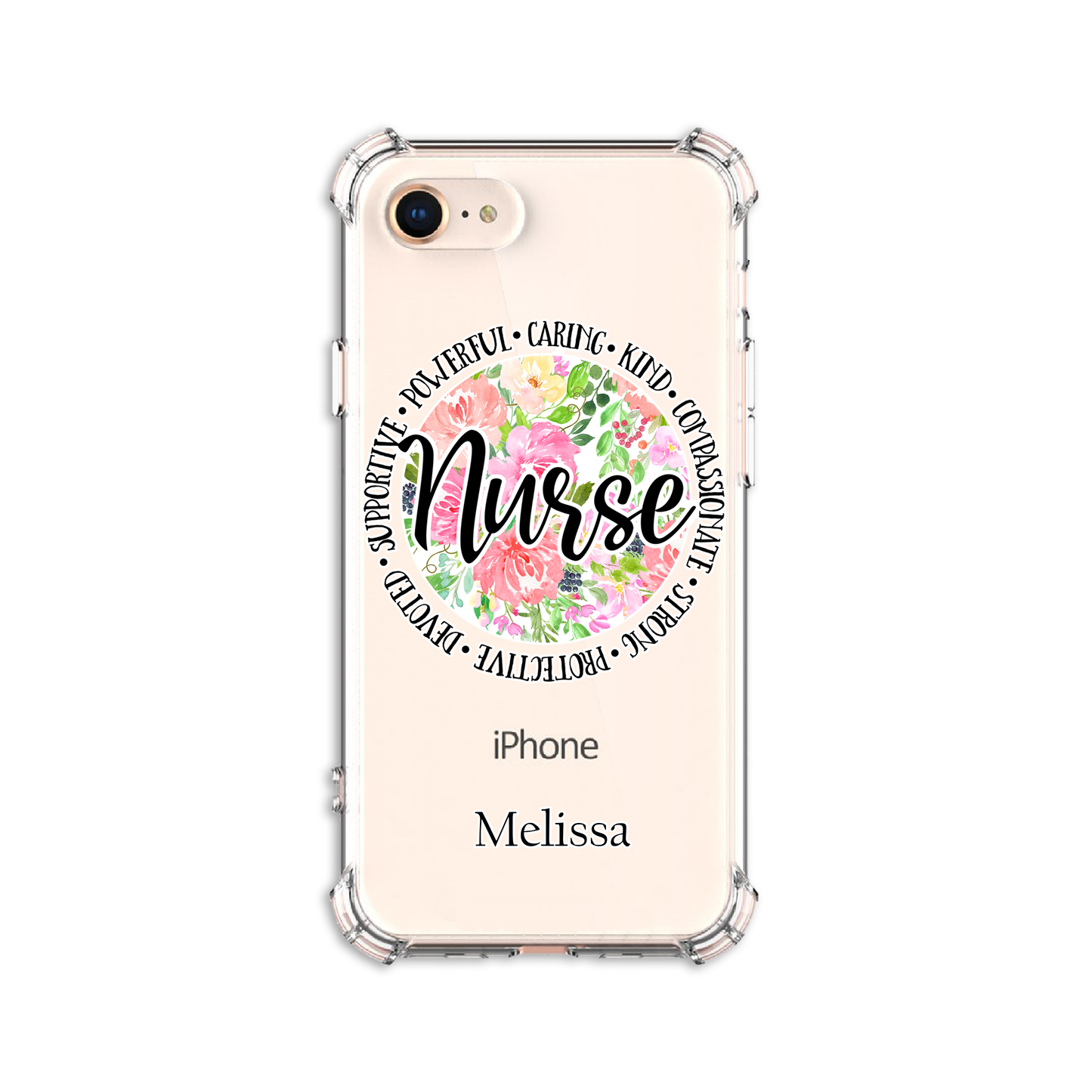 Personalized Nurse Gift with name Clear Bumper Case