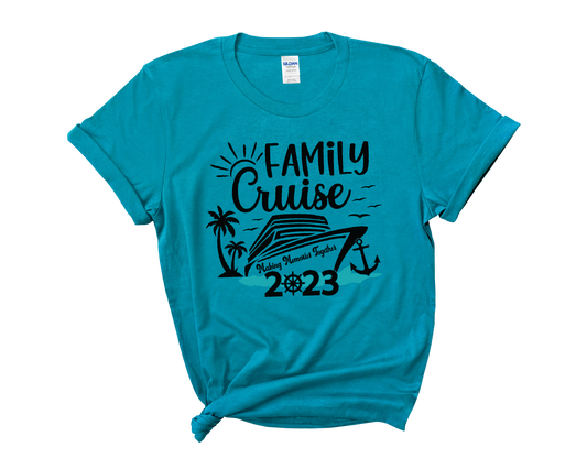 Family Cruise Making Memories Together Adult Cotton T-shirt
