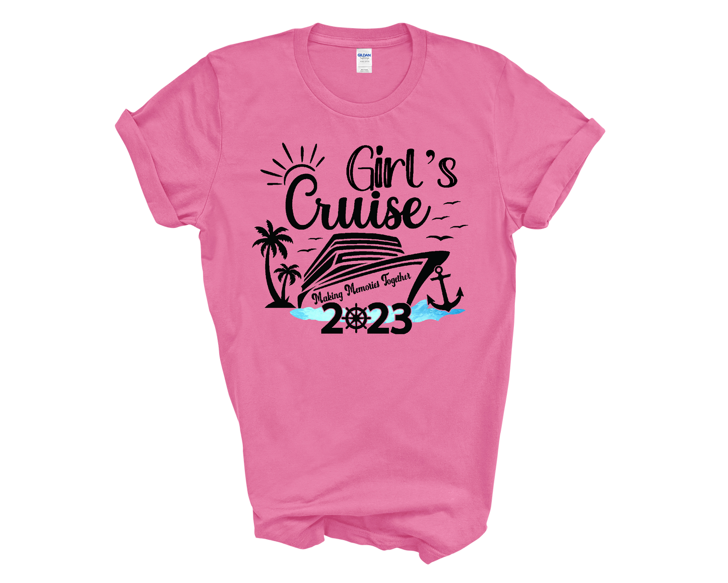 Girls Cruise Making Memories Together Adult Cotton T-shirt