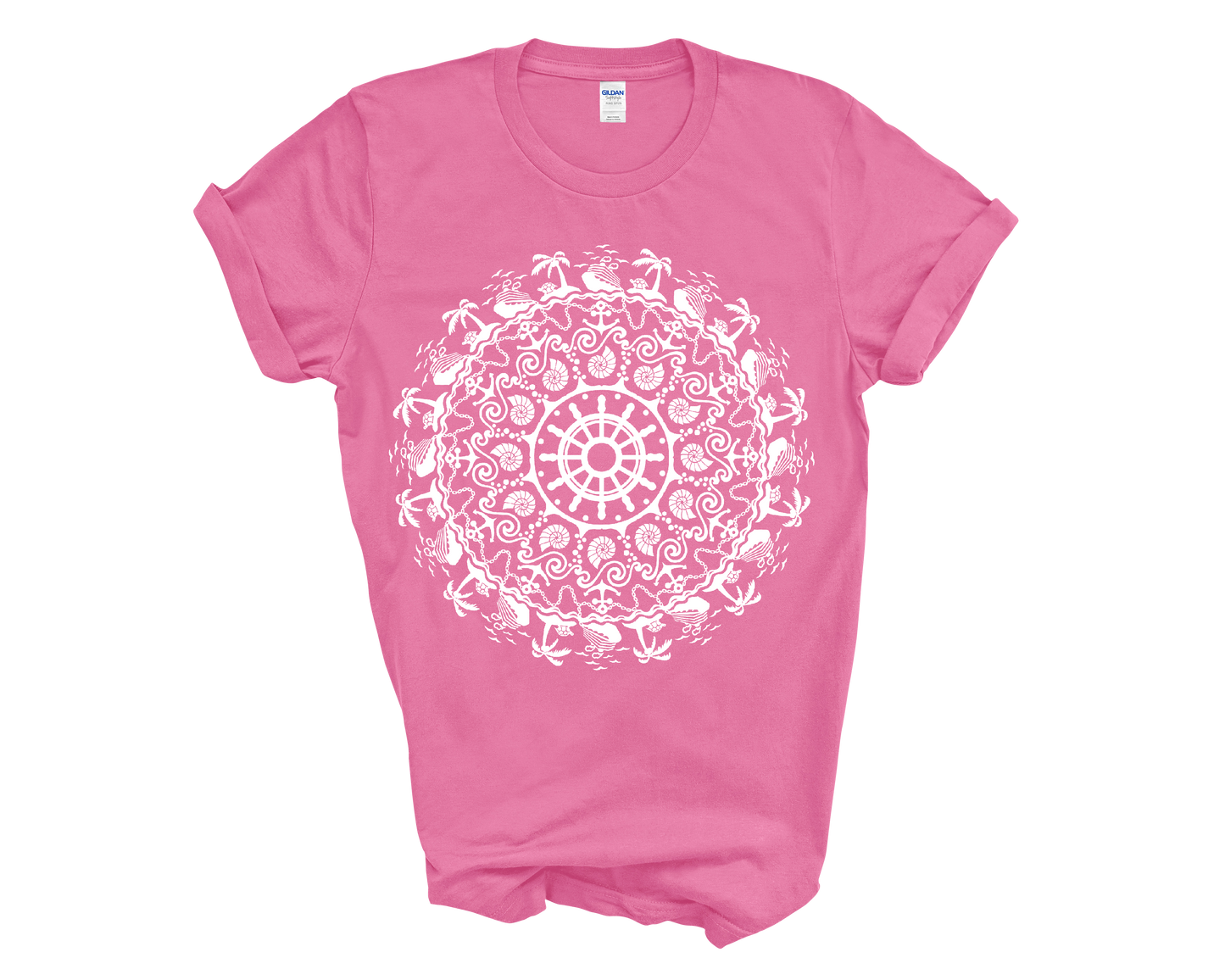 Pretty Mandala Cruise Adult Cotton T-shirt