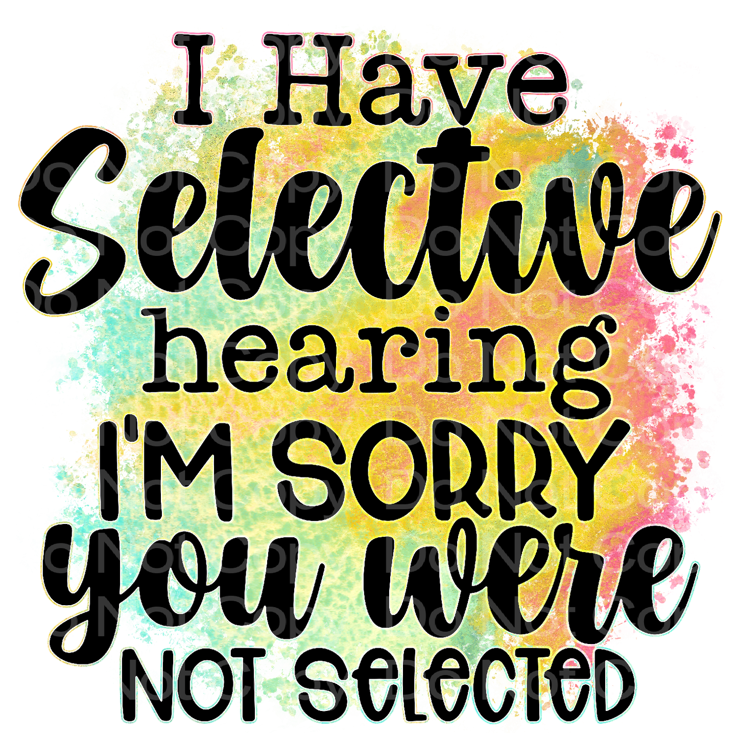 Selective Hearing Transfer Film 248
