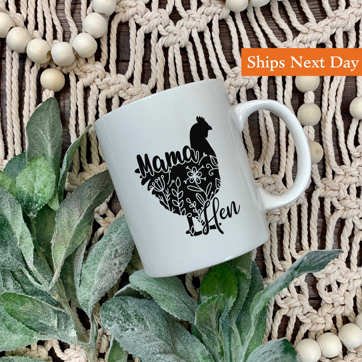 Farmhouse Chicken Mama Mug 11 oz.