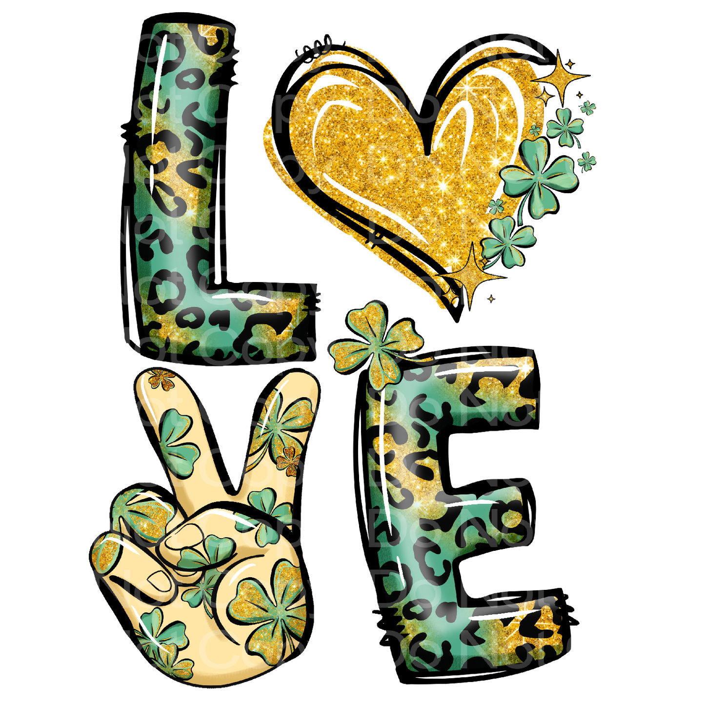 St Patrick Love Transfer Film 1150